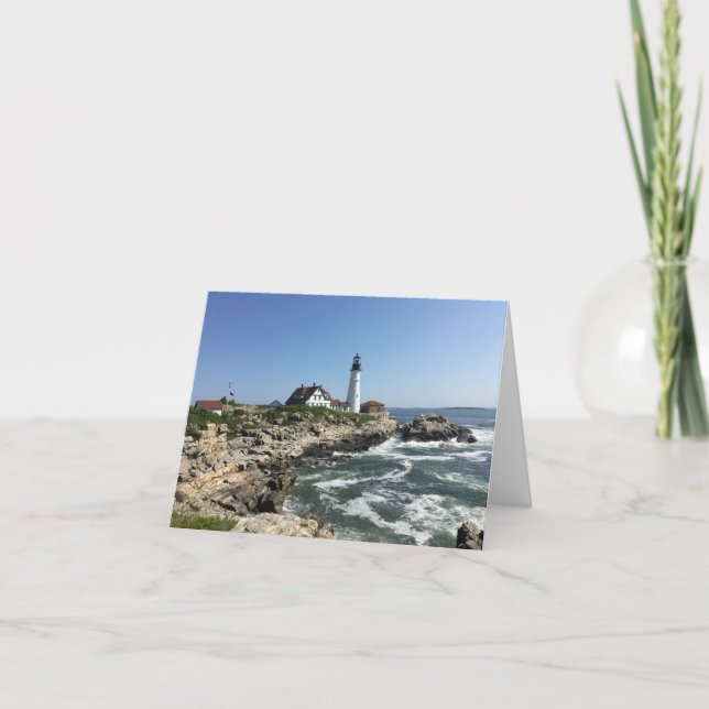 Portland Head light Notecard (Blank Inside) Karte (Vorderseite)