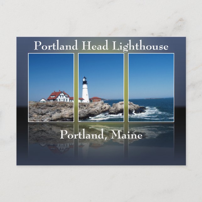 Portland Head Lighthouse geschnitten Postkarte (Vorderseite)