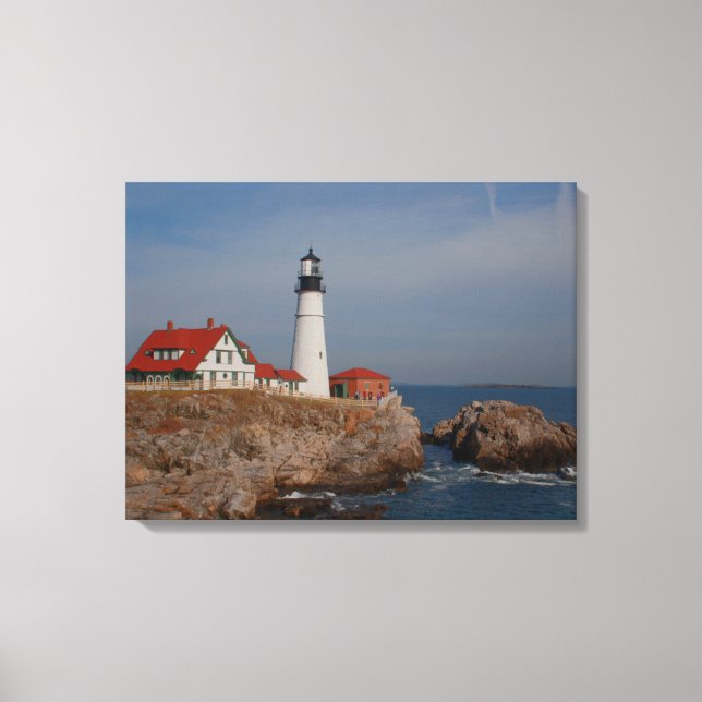 Portland Head Lighthouse Leinwanddruck (Vorderseite)