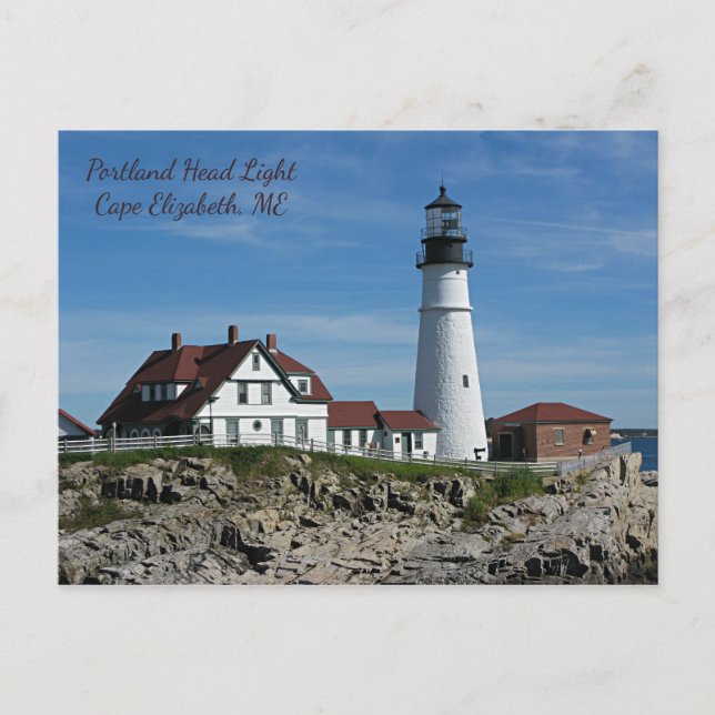 Portland Head Lighthouse, Maine Postkarte (Vorderseite)