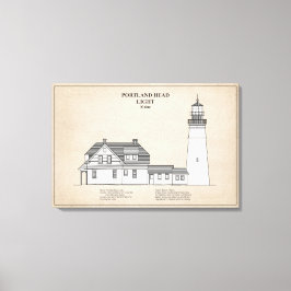 Portland Head Lighthouse - Maine - SBD Leinwanddruck