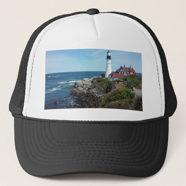 Portland Headlight Leuchtturm Truckerkappe (Vorderseite)