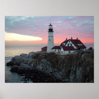 Portland Headlight Sunrise Maine Große Plakate