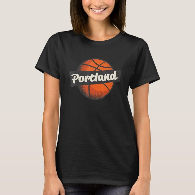 Portland Heimat Basketball-Spielersport T-Shirt (Vorderseite)