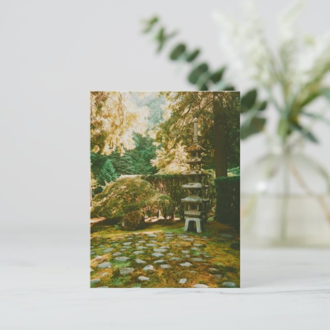 Portland Japanischer Garten Postkarte (Stehend Vorderseite)