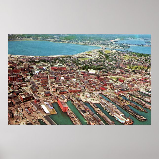 Portland, Maine Anfang der 60er Jahre Poster (Vorne)