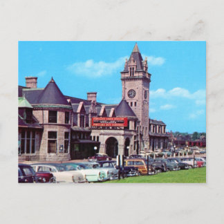 Portland, Maine Gewerkschaft Station Postkarte der