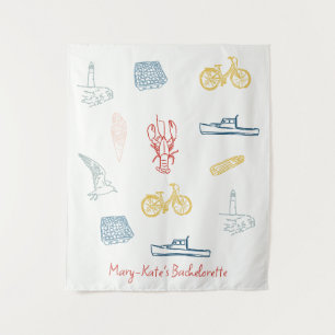 Portland, Maine Junggesellinnenabschied Wandteppich