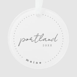 Portland, Maine ME Reisen Vereinigte Staaten Einfa Ornament