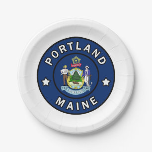 Portland Maine Pappteller