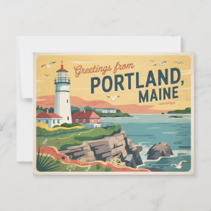 Portland Maine Postkarte