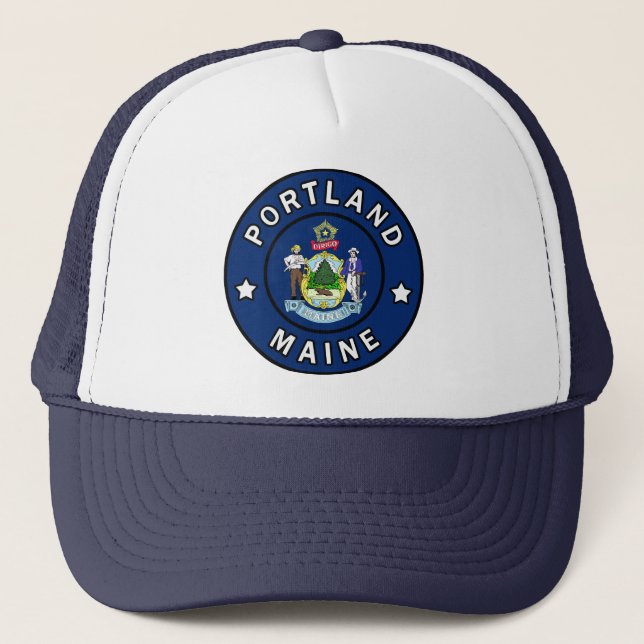 Portland Maine Truckerkappe (Vorderseite)
