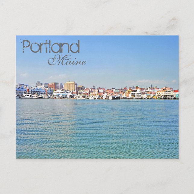Portland, Maine, USA Postkarte (Vorderseite)