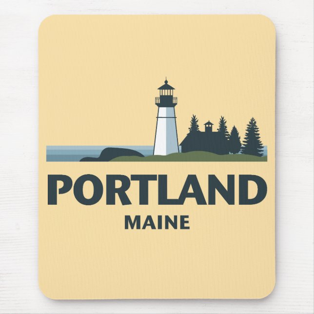 Portland Maine Vereinigte Staaten Mousepad (Vorne)