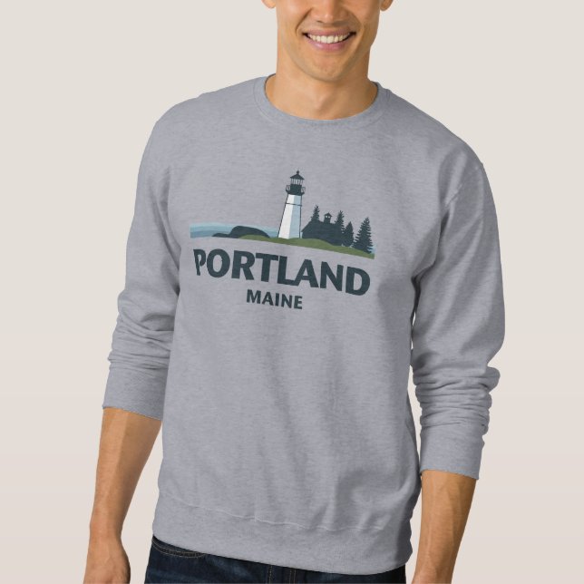 Portland Maine Vereinigte Staaten Sweatshirt (Vorderseite)