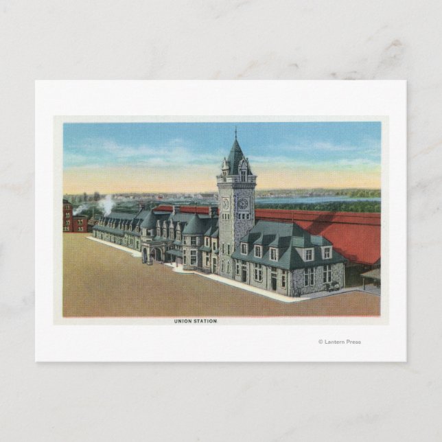 Portland, MaineExterior Sicht auf die Gewerkschaft Postkarte (Vorderseite)