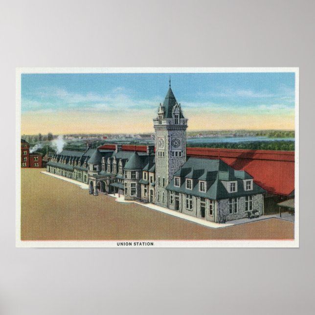 Portland, MaineExterior View of Union Station Poster (Vorne)