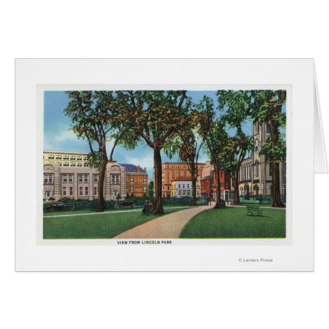 Portland, MaineScenic View vom Lincoln Park (Vorderseite (Horizontal))