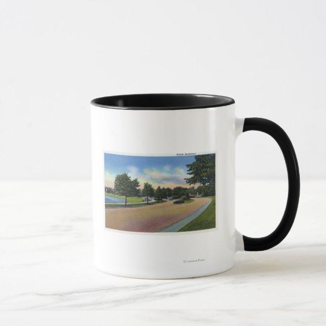 Portland, MaineView vom Baxter Boulevard Tasse (Rechts)