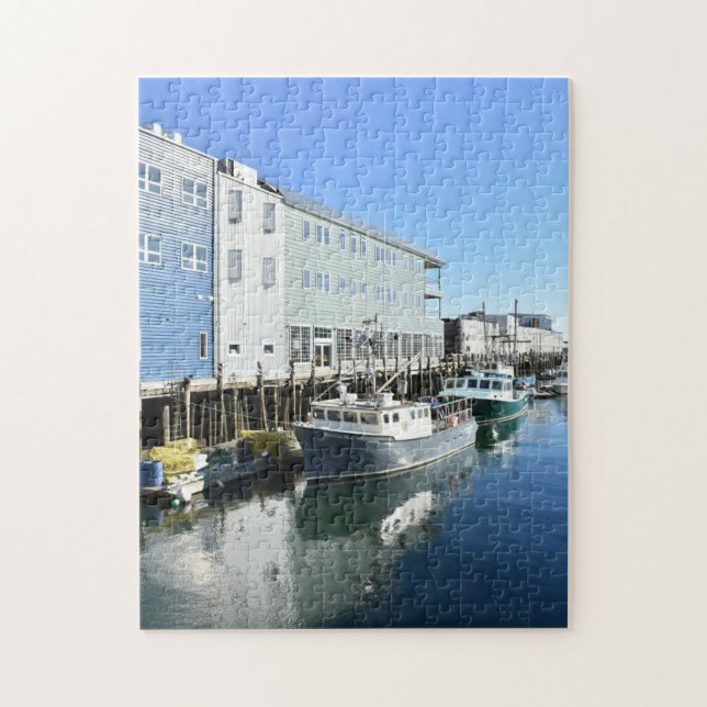 Portland ME Maine Boats Landschaftsfotografie (Vertikal)
