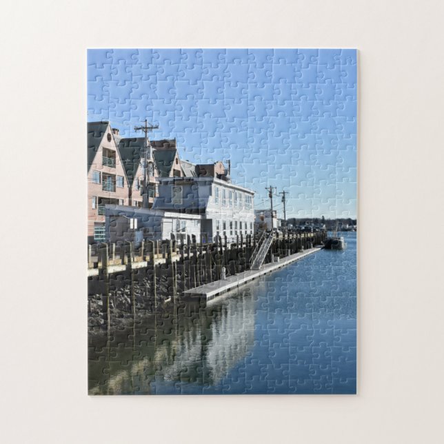 Portland ME Maine Pier Landschaftsfotografie (Vertikal)