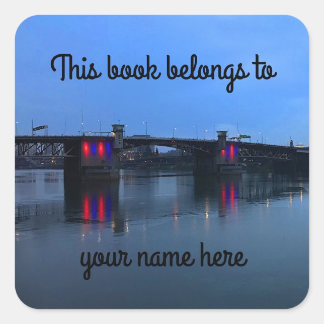 Portland Morrison Bridge #1 Aufkleber (Vorderseite)