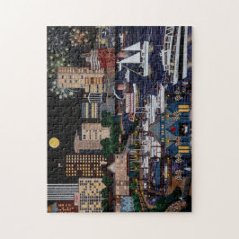 Portland@ Nachtpuzzlespiel