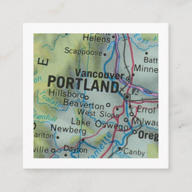 Portland Nous avons déplacé une nouvelle carte d'a (Devant)