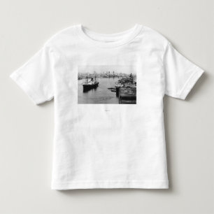 Portland ODER Ansicht-Bauholz-Kai und Ozeandampfer Kleinkind T-shirt