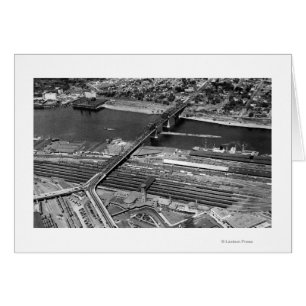 Portland, oder Broadway Bridge und Depot