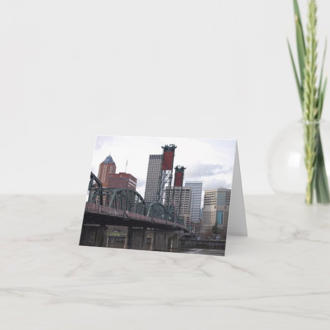 Portland ODER im Stadtzentrum gelegenes Karte (Vorderseite)