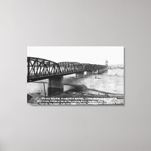 Portland, oder Pazifische Autobahnbrücke Leinwanddruck