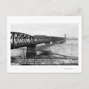 Portland, oder Pazifische Autobahnbrücke Postkarte