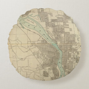 Portland oder rundes kissen