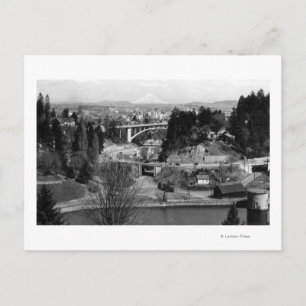 Portland, oder Stadtansicht vom Stadtpark Postkarte