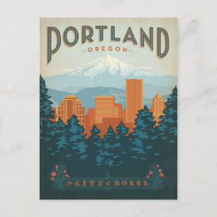 Portland, OR Postkarte