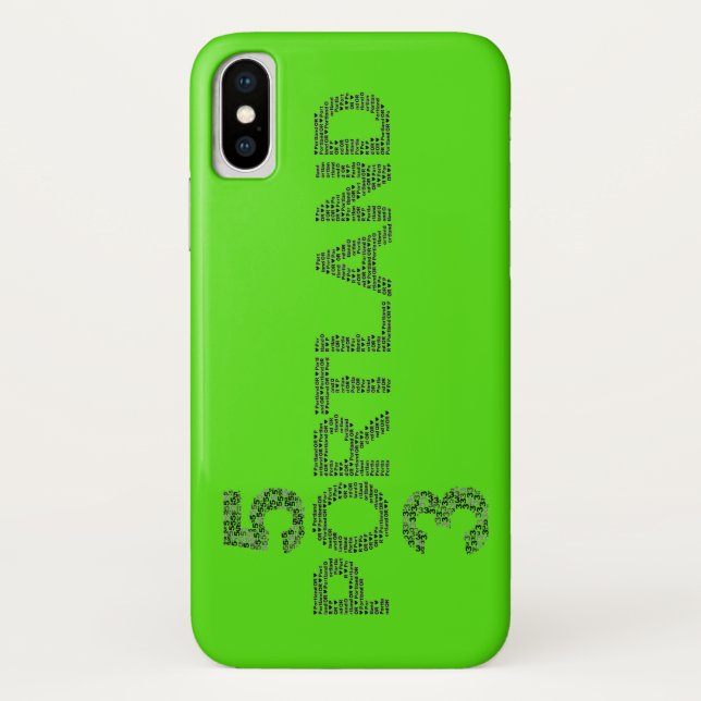 Portland Oregon 503 Apple iPhone Case (Rückseite)