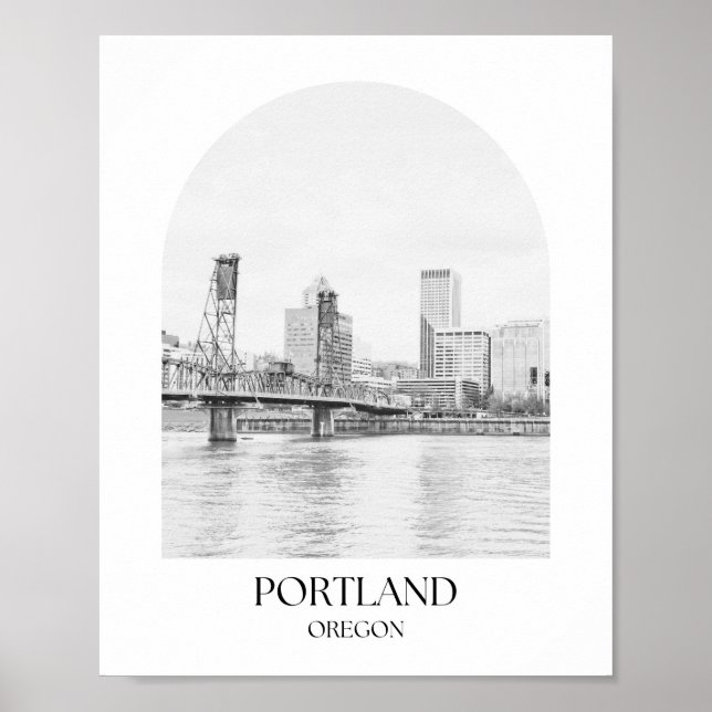 Portland Oregon Arch Foto Print Poster (Vorne)