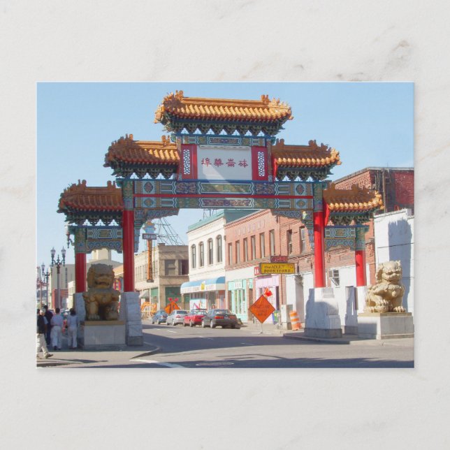 Portland Oregon Chinatown Gate Postcard Postkarte (Vorderseite)