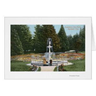 Portland, Oregon City Park Vue de la fontaine