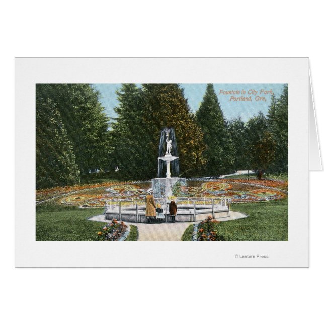Portland, Oregon City Park Vue de la fontaine (Devant horizontal)