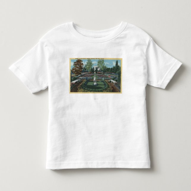Portland, Oregon - formales italienisches Gericht Kleinkind T-shirt (Vorderseite)