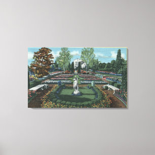 Portland, Oregon - formales italienisches Gericht Leinwanddruck