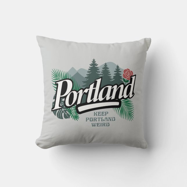 Portland Oregon Kissen (Vorderseite)