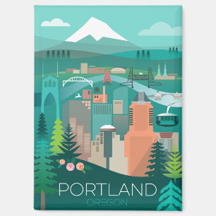 Portland, Oregon Kühlschrank Magnet