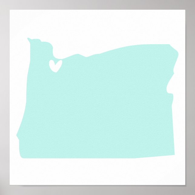 Portland, Oregon Love Poster (Devant)