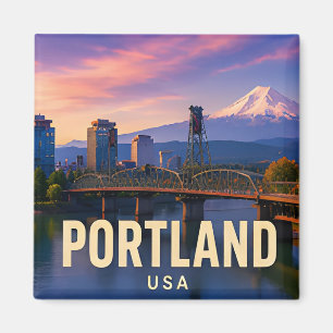 Portland Oregon Mount Hood Landschaft Reise Gesche Magnet