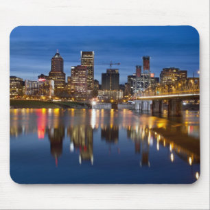 Portland Oregon nachts Mousepad