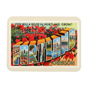 Portland Oregon ODER alte Vintage Reise-Andenken Magnet