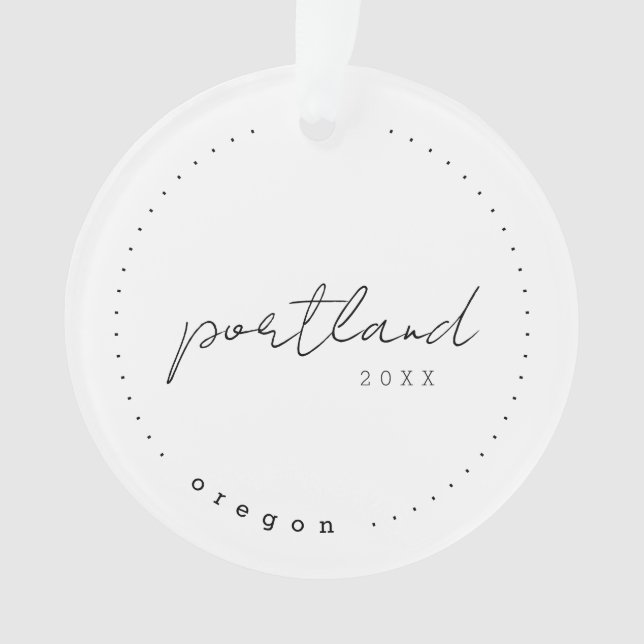 Portland, Oregon ODER Reisen Vereinigte Staaten Ei Ornament (Vorderseite)